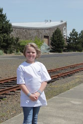 Sarah at the Columbia River Museum in Astoria, Oregon