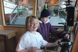 Sarah at the Columbia River Museum in Astoria, Oregon