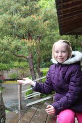 Emma in Portland Japanese Garden