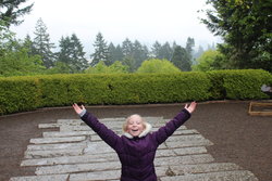 Emma in Portland Japanese Garden