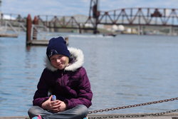 Emma at Confluence of Snake and Columbia Rivers