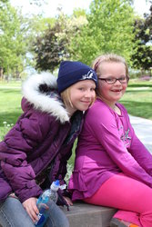 Emma and Sarah at Sacajawea State Park