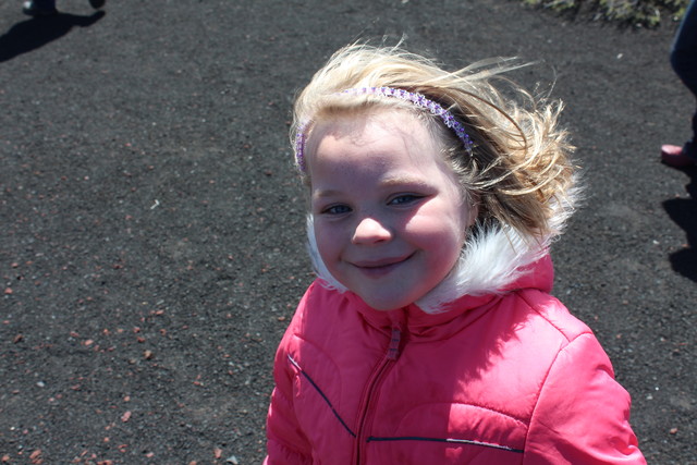 Sarah on Inferno Cone at Craters of the Moon