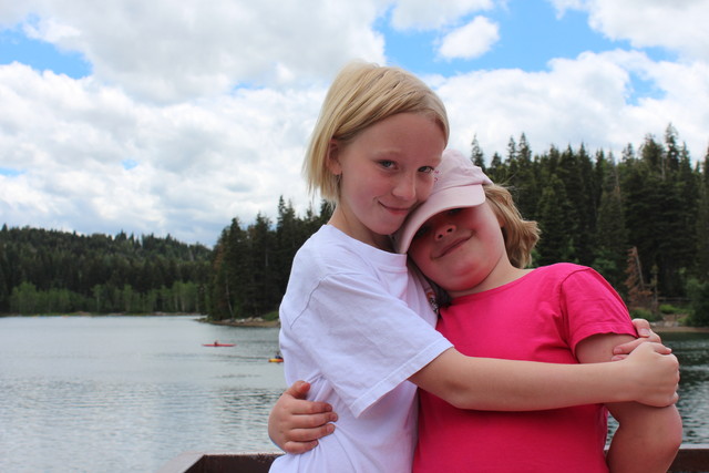Emma and Sarah at Payson Lakes