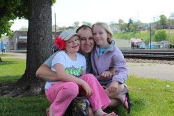 Sarah, Mike, and Emma at Pendleton, Oregon