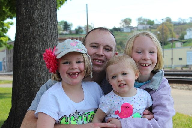 Sarah, Mike, Kaitlyn and Emma at Pendleton, Oregon