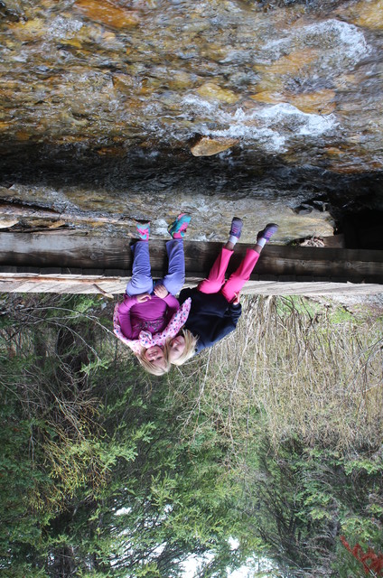 Emma and Sarah on Doughnut Falls Trail