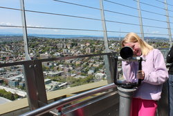 Emma in the Space Needle Restaurant