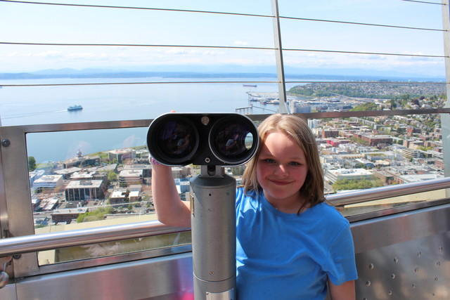 Sarah atop the Space Needle