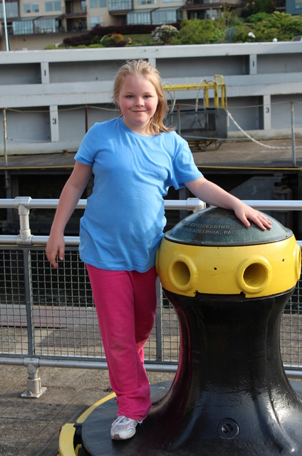 Sarah by the Chittenden Locks in Seattle