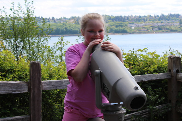 Sarah at Tacoma Narrows