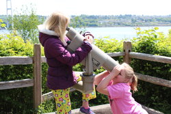 Emma and Sarah at Tacoma Narrows