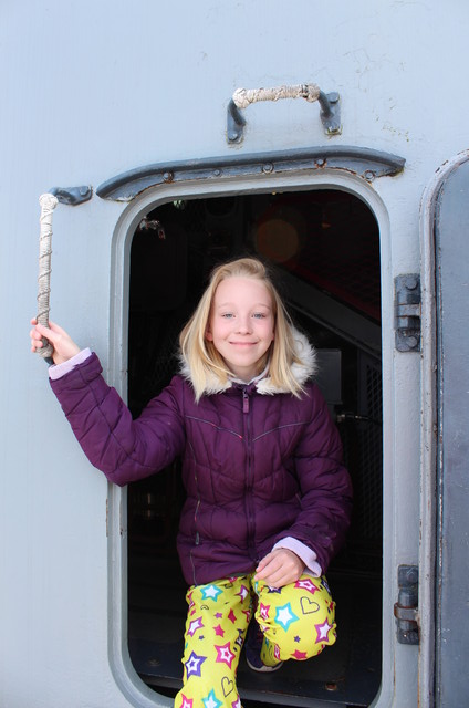 Emma aboard USS Turner Joy