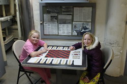 Emma and Sarah aboard USS Turner Joy