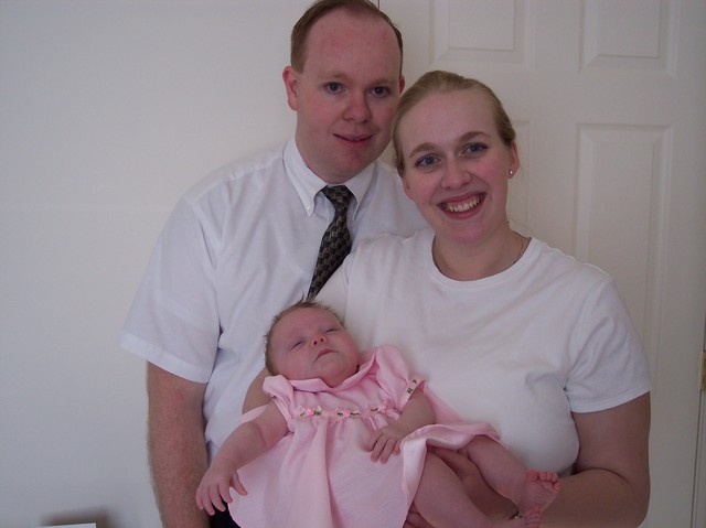 Family on Emma's blessing day