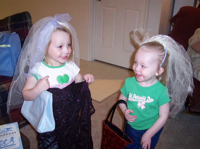 Emma and Andrea on St. Patrick's Day