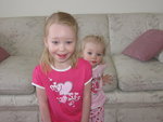 Emma and Sarah at Nana's