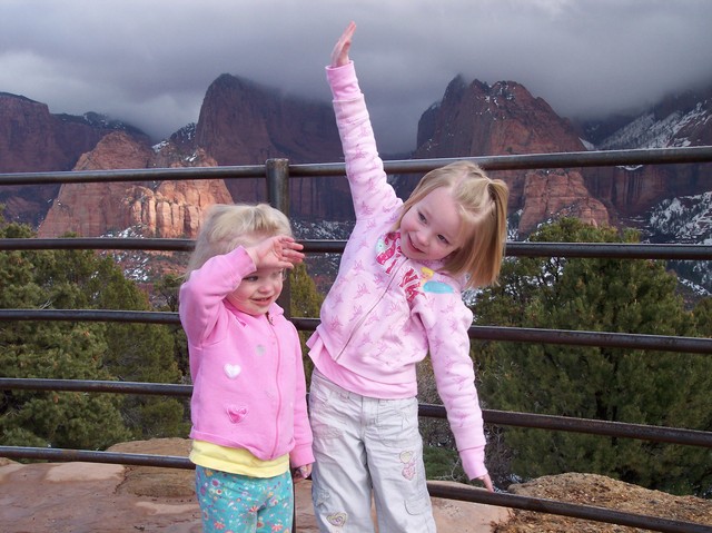 Emma and Sarah in Zion National Park