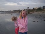 Sarah and Emma at Pacific Beach in San Diego