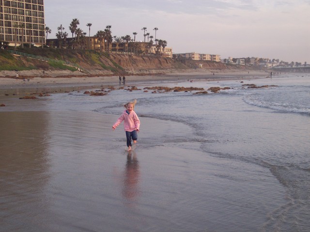 Emma at Pacific Beach in San Diego