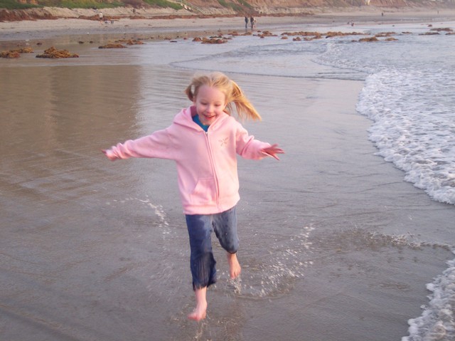 Emma at Pacific Beach in San Diego