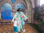 Sarah and Emma with Princess Jasmine at Disneyland