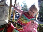 Sarah on the Carousel at Disneyland