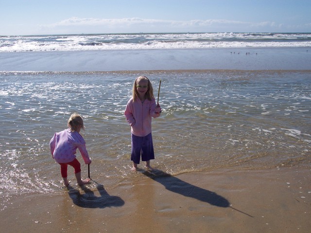 Emma and Sarah at Huntington Beach