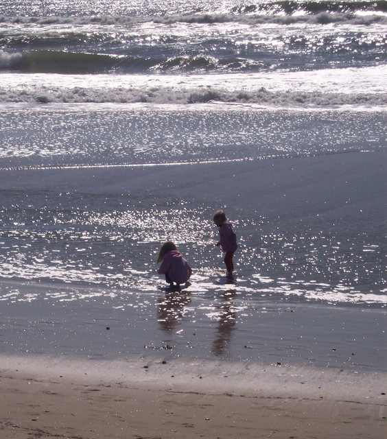 Emma and Sarah at Huntington Beach