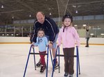 Sarah, Steve and Emma Ice Skating