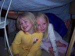 Emma and Sarah's "tent"
