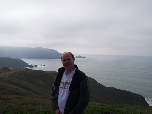 Steve on hike near Pacifica, California