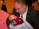 Dan and Micah at Emma's Baptism