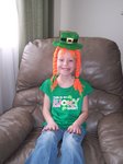 Silly Emma on St. Patrick's Day