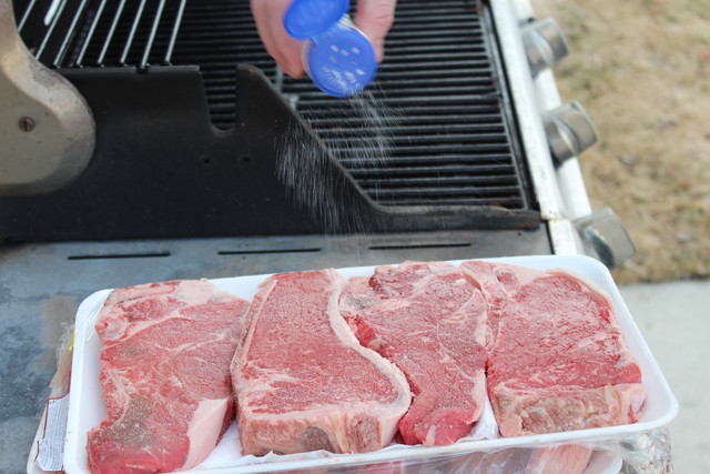 Easter Family Party - New York Steaks instead of Ham this year!