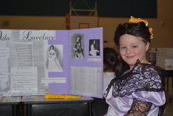 Sarah as Ada Lovelace in her Wax Museum