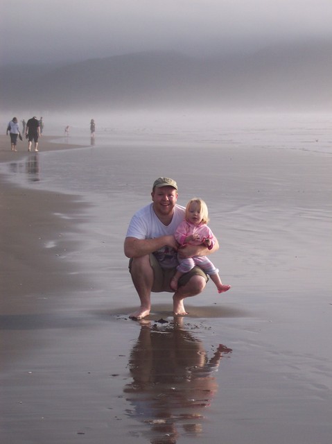 Emma and Steve at Seaside, Oregon