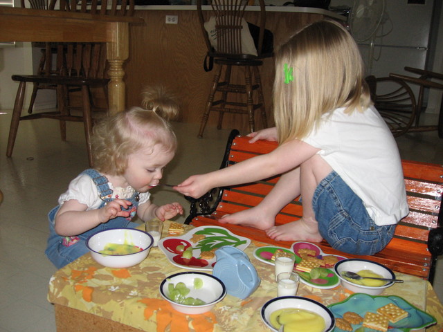 Emma and Sarah Tea Party