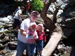 Steve, Emma and Sarah at Doughnut Falls