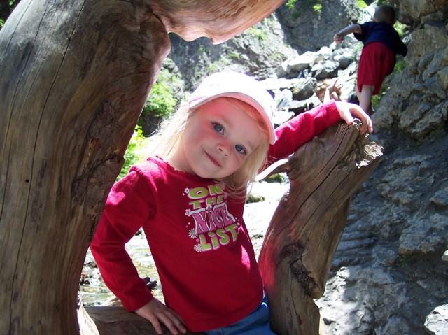 Sarah at Doughnut Falls