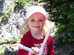 Sarah at Doughnut Falls