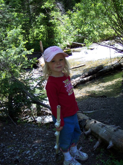 Sarah on trail to Doughnut Falls