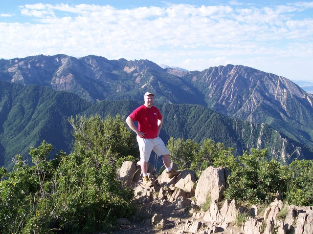 Steve on top of Grandeur Peak