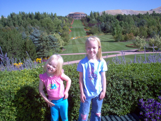 Emma and Sarah at Thanksgiving Point