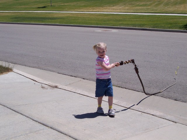 Sarah trying to do Steve's whip