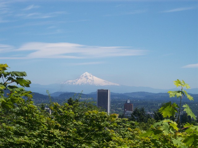 Mt. Hood 'floating' over Portland