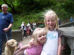 Emma and Sarah on Multnomah Falls Bridge