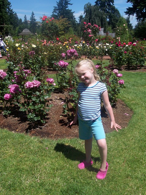 Sarah at Portland Rose Garden