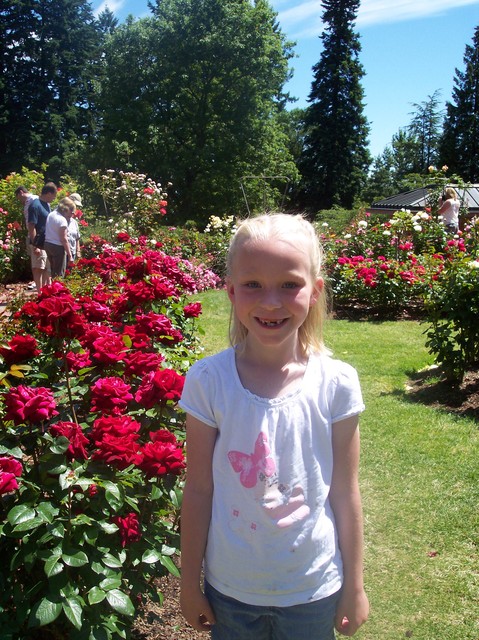 Emma at Portland Rose Garden