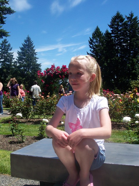 Emma at Portland Rose Garden